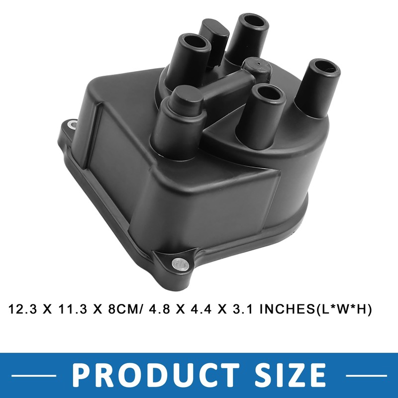 A ABSOPRO Distributor Cap for Honda Civic 1995-2000 Plastic,Metal Black