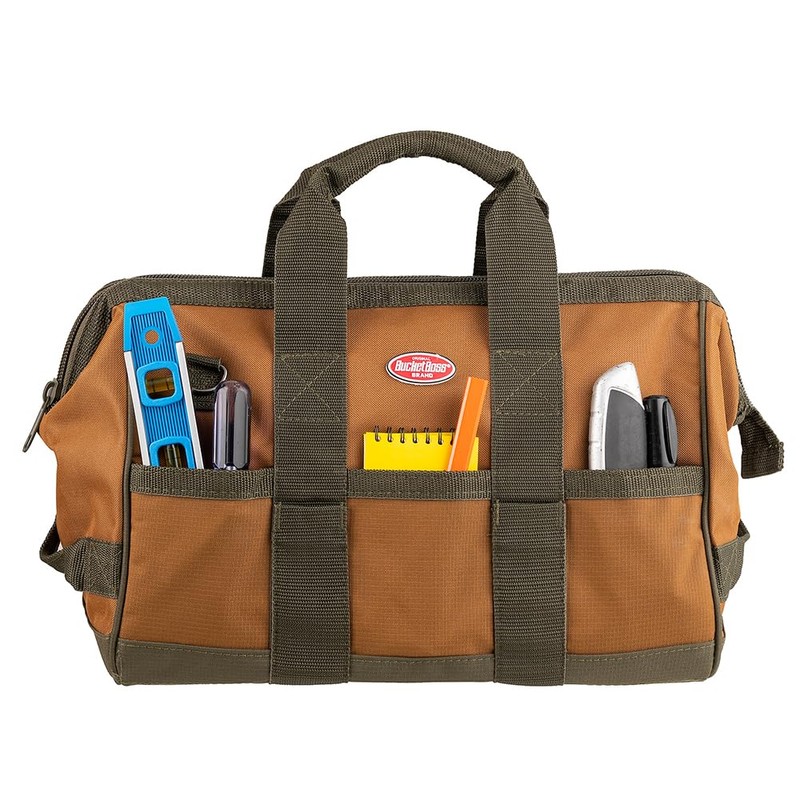 Bucket Boss Gatemouth 16 Tool Bag in Brown, 60016, 15