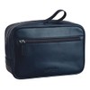 Leonhard Heyden Montreal Leather Toiletry Bag 25 cm, navy