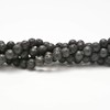NCB 100pcs 10mm Black Volcanic Lava Beads Natural Semi Precious