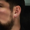 Traveller Men's Stud Earrings Stainless Steel Made in Germany, Stainless