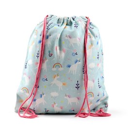 Puckator Unicorn Magic Canvas Drawstring Bag - Swimming Bag - Drawstring Bags For Kids - Gym Pe Bag - Festival Bags For Women - Gymnastics Bag - String Sport Bag - Backpack - Yoga Equipment Bag