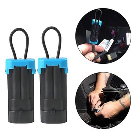 PLUSUTV 2PCS for Polaris Ranger Seat Belt Bypass for UTV Seat Belt Bypass Harness Override Seat Bypass for Polaris RZR Ranger 570-1000 XP Bypass Connector Plug Accessories Black