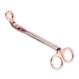 ZJchao Cortador de mecha de vela, Tijeras de Mecha acero inoxidable Wick Trimmer Scissor Cutter para Cortar mechas gastadas Tijeras para pabilo extender recortadora de mecha (Rose Gold)
