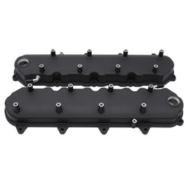 1 Set SHLPDFM Black Cast Aluminum Valve Covers w/ Coil Mounts Fits for Chevy Small Block GM LT GEN V 5.3 6.2 LT1 LT4 L83 L86