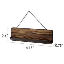 TANG SONG Wall Mounted Wood Sunglasses Storage Organizer Eyeglasses Holder with Metal Rope Eyewear Display Rack for Home Living Room Bedroom