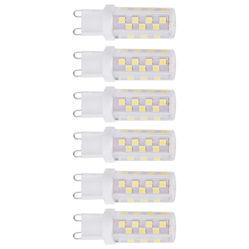6Pcs 5W G9 46LED Bulb Dimmable Chandelier Ceiling Lamp Bulbs