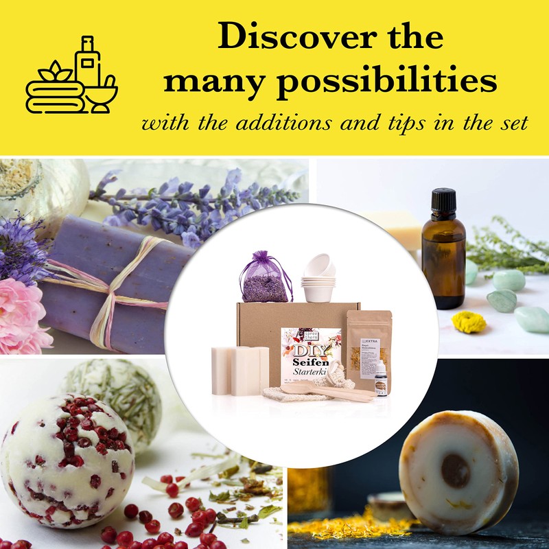 Soap self DIY set of spreetherm incl. vegan curd soap,