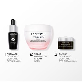 Lancme Set de Regalo Hydrazen, Set de Crema Facial HIdratante Hydrazen Cream 50ml, Gnifique Ultimate Serum 10m y Gnifique Eye Cream 5ml para tu Rutina Anti Signos de la Edad