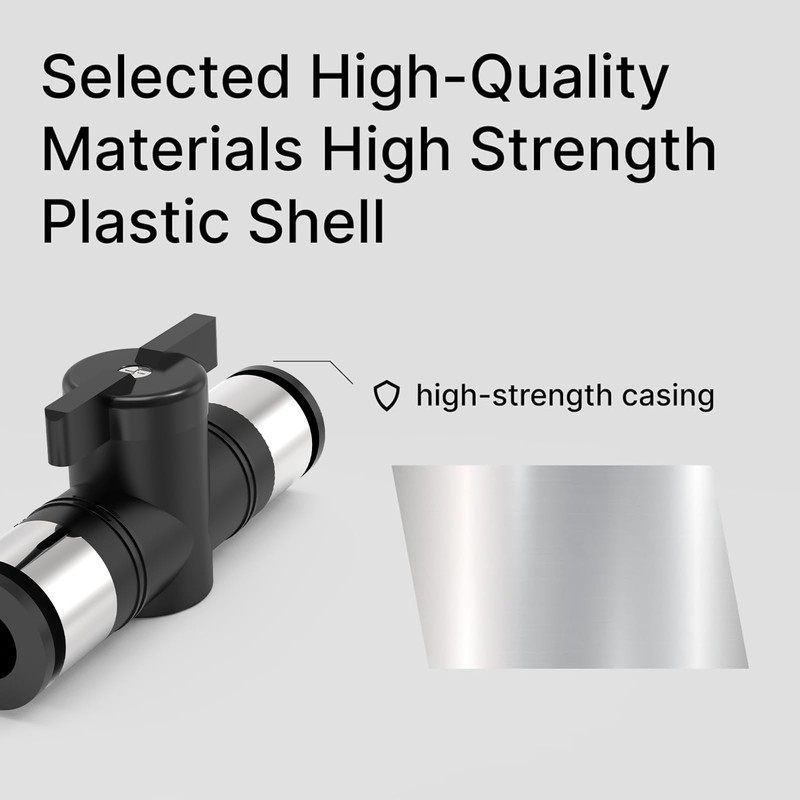 EterMutable BUC3/8 3Packs 3/8"OD Push to Connect Fittings Quick Connect