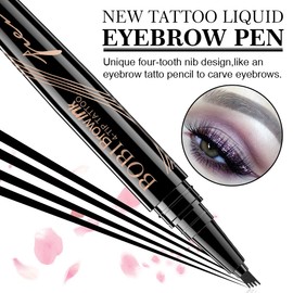 Eyebrow Pencil, Waterproof - Tattoo Eyebrow Pencil - Define a Highly Natural Make-Up Bobbie Flow