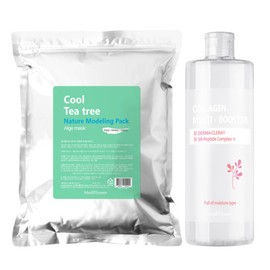 Nature Modeling Pack Cool Tea Tree 500g + Collagen Multi Booster 500ml / 네이처 모델링팩 쿨 티트리 500g+콜라겐 멀티 부스터 500ml