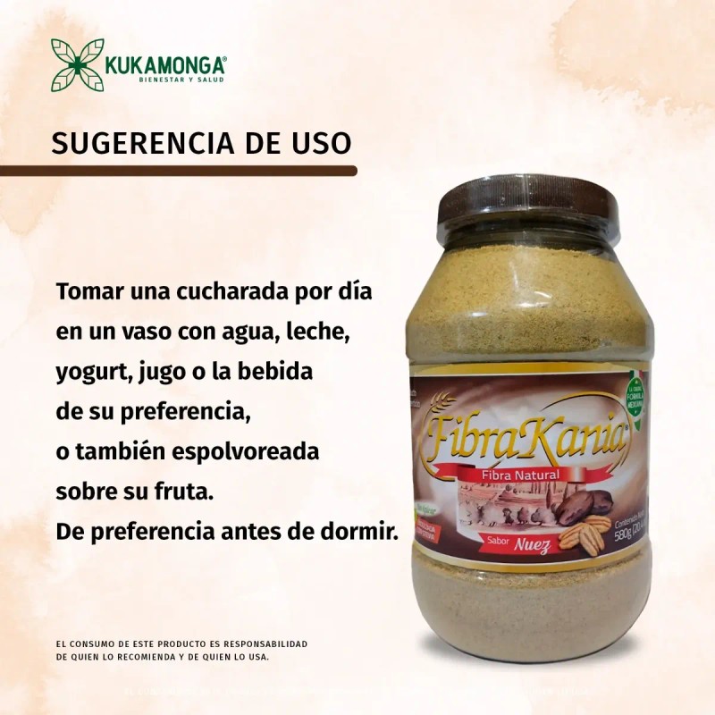 Regula Tránsito Intestinal Fibra Kania 580 Nuez