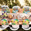 40Pack Animal-Crossing Party Supplies include 20 plates, 20 napkins for