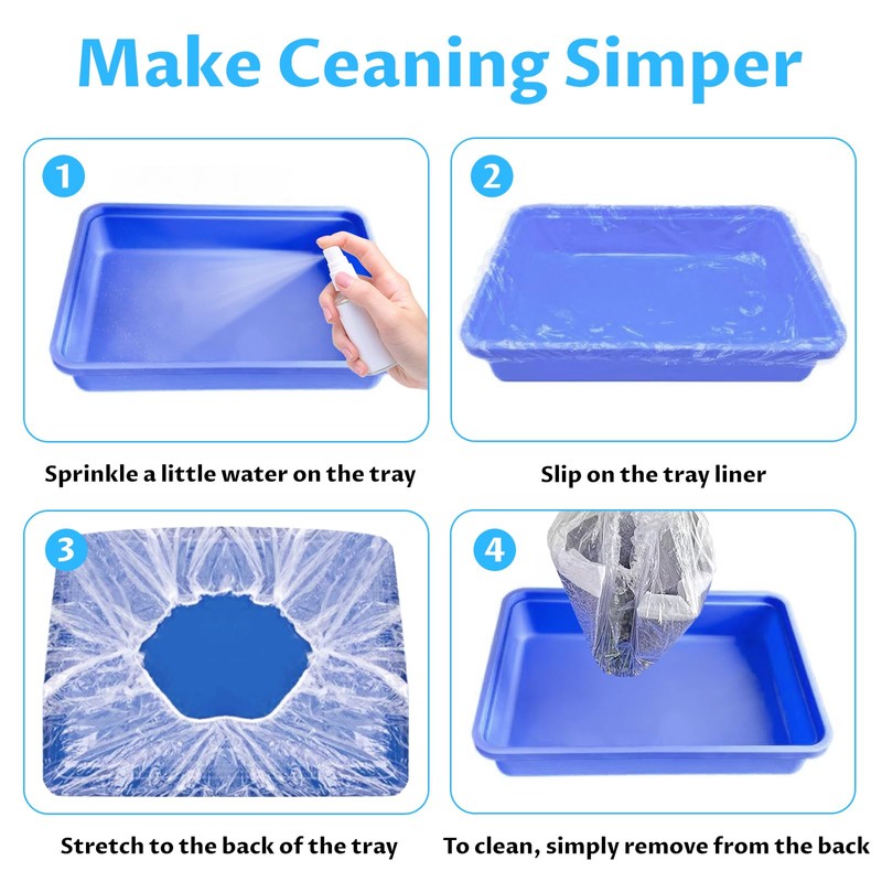 Disposable small animal cage liner, plastic liner covers 15x9, 8X12,13x11,