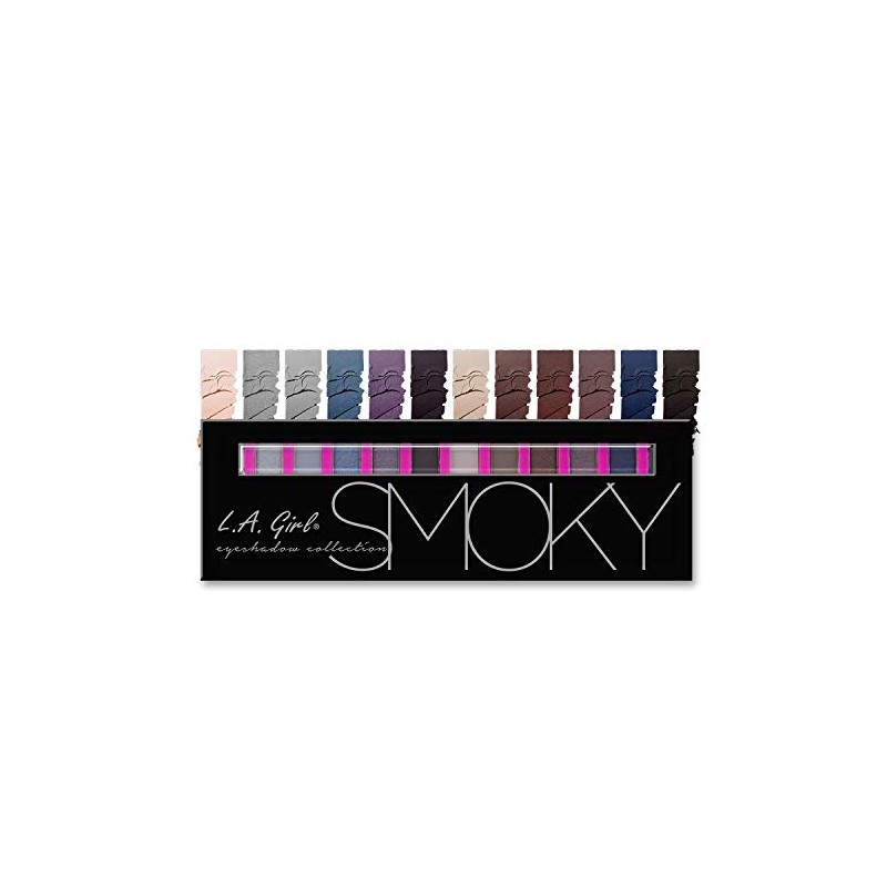 L.A. Girl Beauty Brick Eyeshadow, Smoky, 0.42 Ounce