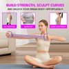 Adjustable Silicone 4 Tube Resistance Band (Purple)