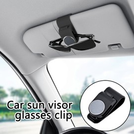 Visor Sunglasses Holder Clip | Eyeglass Hanger Clip | Sunglasses Mount, Ticket Card Organizer, Visor Accessories Gadgets for Organization