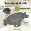 Clip-On Silicone Pasta Strainer Kitchen Pot Strainer Set with 4