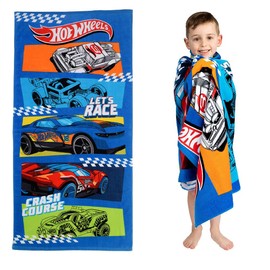 MGKEOUF Cars Beach Towel Kids Cars Swim Bath Towels Cars Poncho Beach Towel Swimming Wrap Children's Bath Towels for Children Tv Show Gift for Boys Girls 60 x 120 cm, CBA1069B