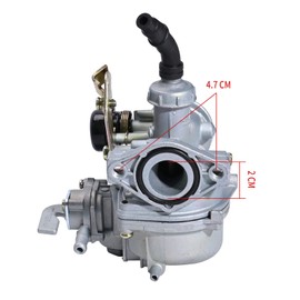 Hoypeyfiy PZ19 Carburetor with Fuel Line Switch Valve Replacement for GY6 50cc 70cc 90cc 110cc 125cc ATV 4 Wheeler Quad Dirt Pit Bike Go Kart Moped