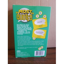 Professor  Puzzle “Most Quoted” Celebrity Quotes Party Game Professor Puzzle - NIB - New