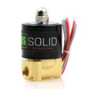 U.S. Solid 1/4" Brass Electric Solenoid Valve 24VAC Normally Closed