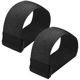 GUMWIG Leg Exerciser Traction Straps, Under Desk Elliptical Trainer 2 Pack Traction Straps，Electric Leg Exerciser Ellipse Equipment Pedal Band for Seniors to Secure & Stability Foot Accessories