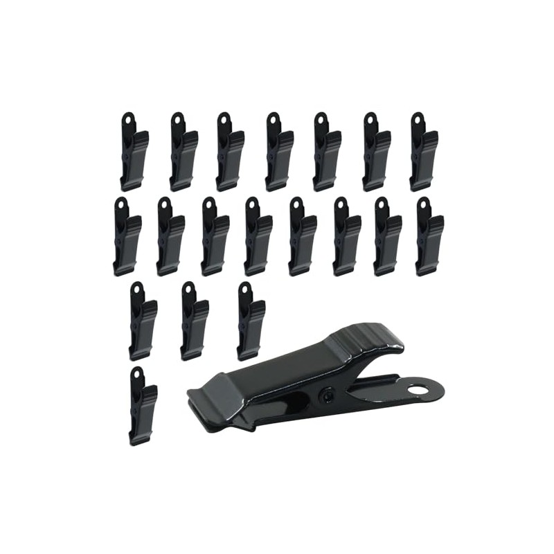 Hitefu 20 Pcs Metal Mini Clips, 1/2 Inch Wide Alligator