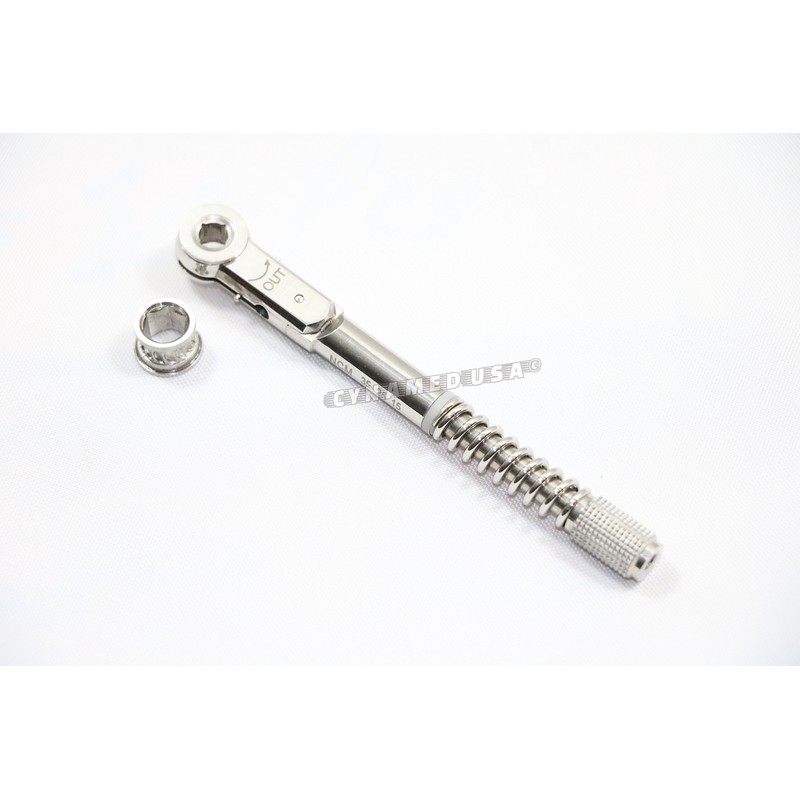 SYNAMED USA GERMAN Universal Dental Implant Torque Wrench Ratchet 10-40