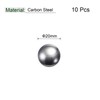 sourcing map Pack of 10 20 mm Carbon Steel Storage