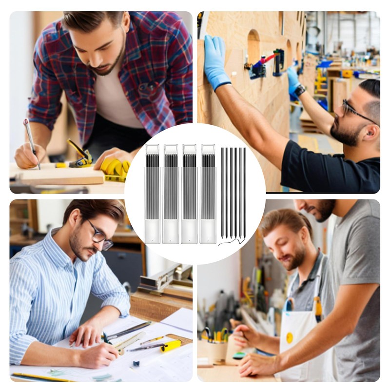 Pack of 24 Pencil Leads, 2.8 mm Pencil Replacement, Solid