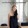 ecolook Black Bath Towel Set of 2, 31 x 63