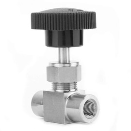 Oumefar Straight Needle Valve, Stainless Steel Shut-Off Valve, High Pressure Check Valve, Internal Thread, Shut-off Needle Valve (1/8 Inch)