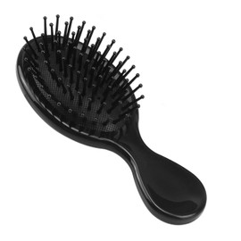 100 Pack Mini Hair Brushes Bulk, Travel Hair Brush Individually Wrapped, Soft Bristles Adds Shine, Scalp Massage and Detangling, Safe for All Hair Types Extensions, Wigs(Bright Black)
