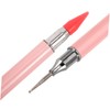 SAFIGLE 2pcs Dual Ended Rhinestone Picker Tool Nail Brush with