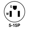 Legrand Pass & Seymour 4867ANWCC10 15 Amp 250V Medium Duty
