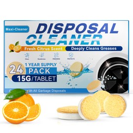 Maxi-Cleaner Garbage Disposal Cleaner Deodorizer Tablets XL Foaming 24 Pc