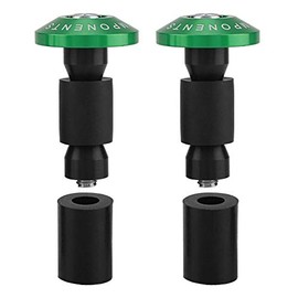 Handlebar Plug, 22 mm 7/8 Inch Rubber Motorcycle Handlebar End Slider Plug Caps for Racing ATV Off-Road (Green)