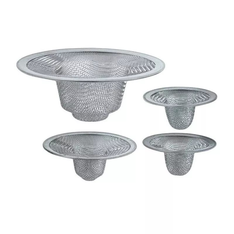 Topzone Stainless Steel Sink Strainer Set- 4 Pieces, Fits Most
