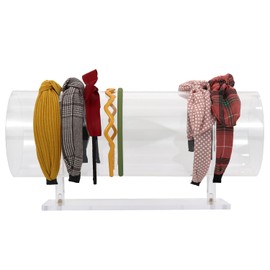 MOAMATM Clear Acrylic Horizontal Headband Hairband Holder Display Organizer Jewelry Display Stand Rack