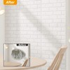 Art3d 30 Pcs 3D Foam Brick Wall Panels, White