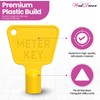 WedDecor 2 Pack Plastic Gas Meter Box Key – Triangle