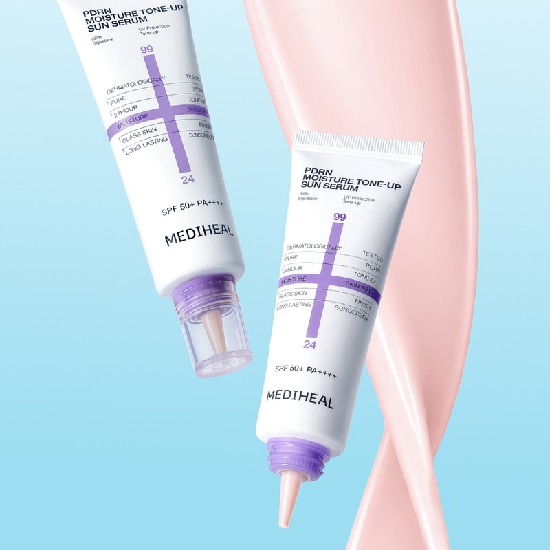 Mediheal [슈퍼적립] 메디힐 피디알엔 톤업 선세럼 (SPF 50+) 50ml, 2개