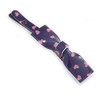 1Pcs Purple with Pink Hearts Acrylic Bow Hair Grip/Slide In