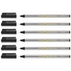 EDDING Set of 6 Felt-Tip Pens Fine 88 Black 0.6