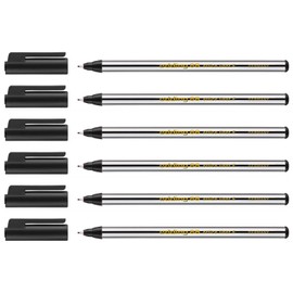 EDDING Set of 6 Felt-Tip Pens Fine 88 Black 0.6 mm