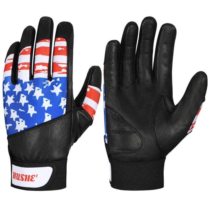 Hushe' Baseball Batting Gloves (Large, Adult)