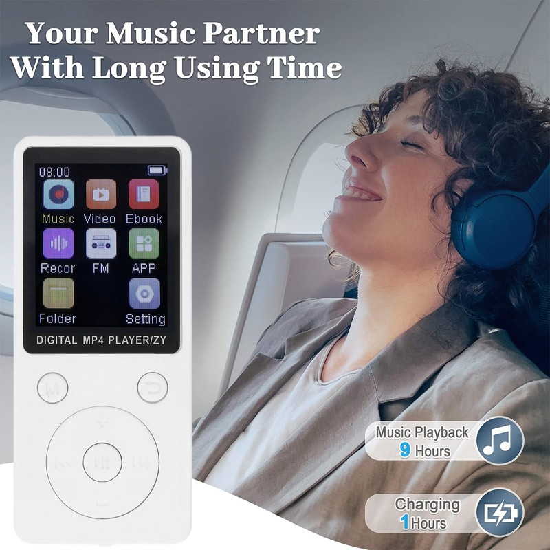 MP3 Player with 5.0, 1.8" Color Screen Portable Music Player,