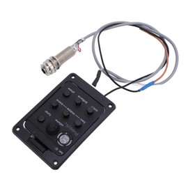 Guitar Preamp EQ Equalizer, LED Display Guitar Preamp EQ Equalizer Stage Preamp with Phase Function for Presys Plus